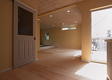 パイン 無垢フローリング（節なしグレード） 施工写真