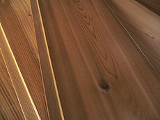 写真：米杉（レッドシダー）羽目板