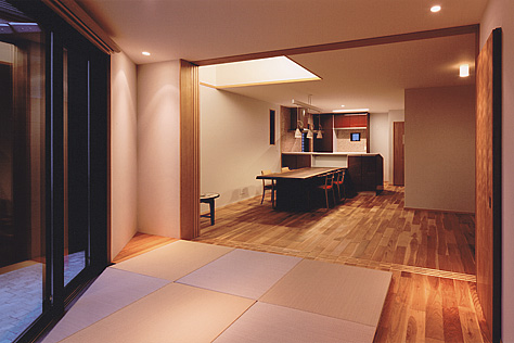 山桜（本桜）　無垢フローリング　施工写真