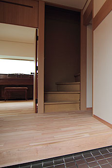 山桜（本桜）　無垢フローリング　施工写真