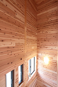 杉（すぎ）無垢フローリング　施工写真