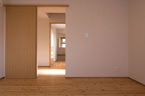 杉（すぎ）無垢フローリング　施工写真