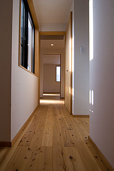 杉（すぎ）無垢フローリング　施工写真