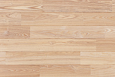 写真：タモ（アッシュ）　無垢フローリング（無塗装・UNIタイプ　節なし）