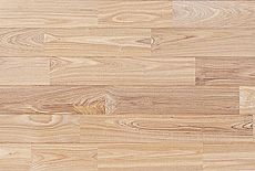 写真：タモ（アッシュ）　無垢フローリング（無塗装・UNIタイプ　小節）