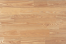 写真：タモ（アッシュ）　無垢フローリング（自然 OIL wax 塗装品・UNIタイプ　節なし）