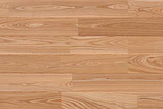 写真：タモ（アッシュ）　無垢フローリング（自然 OIL wax 塗装品・UNIタイプ　小節）