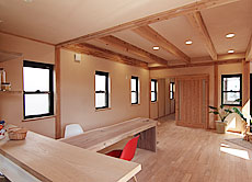 鬼くるみ（ウォールナット） 無垢フローリング　施工写真