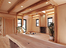 鬼くるみ（ウォールナット） 無垢フローリング　施工写真