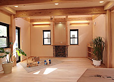 鬼くるみ（ウォールナット） 無垢フローリング　施工写真