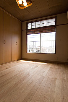 鬼くるみ（ウォールナット） 無垢フローリング　施工写真