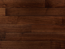 写真：ブラックウォールナット　無垢フローリング　エコウレタン塗装・UNI・節なし