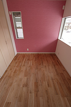 鬼くるみ（ウォールナット） 無垢フローリング　施工写真