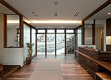 ブラックウォールナット　無垢フローリング　施工写真