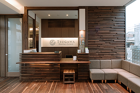 ブラックウォールナット　無垢フローリング　施工写真