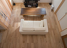 鬼くるみ（ウォールナット） 無垢フローリング 施工写真