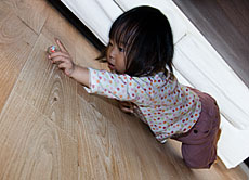 鬼くるみ（ウォールナット） 無垢フローリング　施工写真