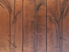 写真：アンティーク調 バーチ（カバ） 無垢フローリング