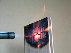 準不燃処理なし・燃焼中10秒