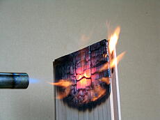 準不燃処理なし・燃焼中25秒