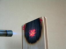 準不燃処理済・燃焼中10秒