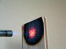 準不燃処理済・燃焼中25秒