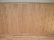 イタヤ楓（カエデ）羽目板　施工写真