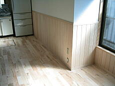 イタヤ楓（カエデ）羽目板　施工写真