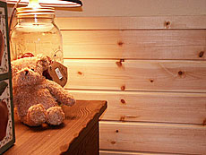 パイン 無垢羽目板 施工写真