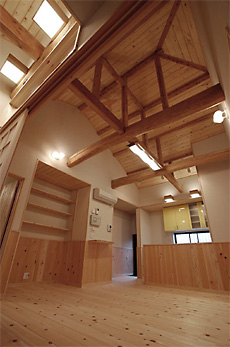 さわら 羽目板 施工写真