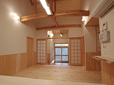 さわら 羽目板 施工写真