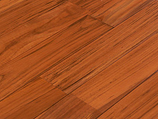 写真：チーク 床暖房対応 無垢フローリング